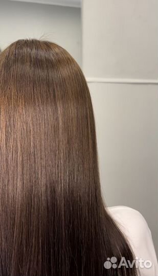 Кератиновое выпрямление волос