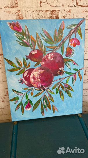 Картина акрилом на холсте