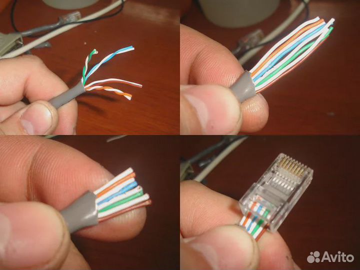 Ремонт замена и изготовление интернет кабеля