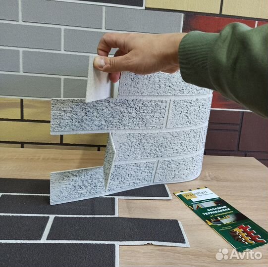 Гибкий кирпич легкий монтаж без затирки швов