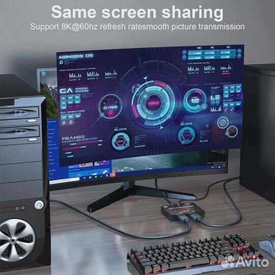 Разветвитель мониторов DP Switcher версии 1.4