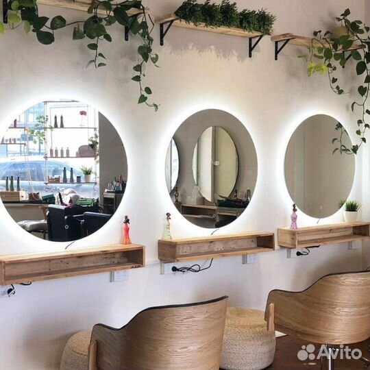 Зеркало с подсветкой круглое Linda