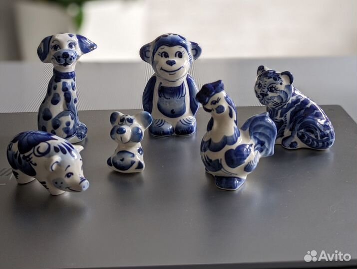 Гжель салфетница фигурки