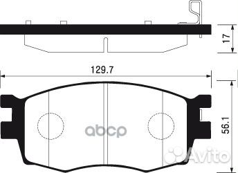 SP1186SNS 1208 02 колодки дисковые п Kia Rio