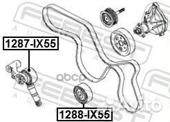Ролик обводной 1288-IX55 Febest