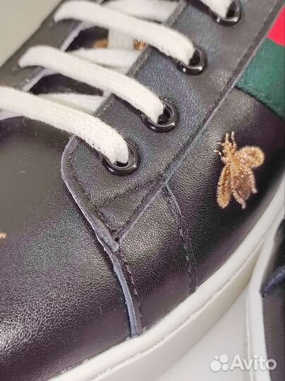 Gucci Ace Sneakers With Bees And Stars