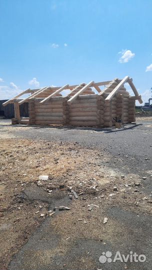 Рубленые бани, дома, срубы