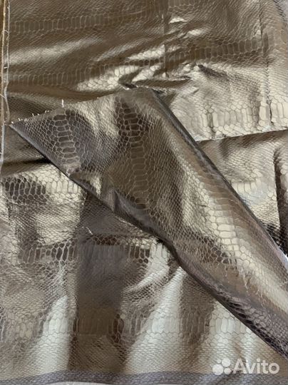 Экокожа ткань под змею черная