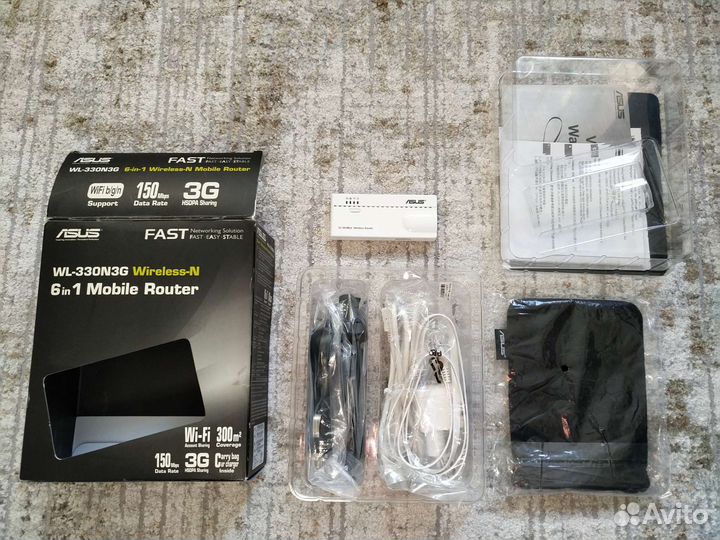 Wifi роутер Asus wl-330n3g (6 in 1)
