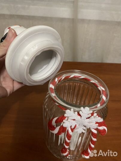 Банка новогодняя для сыпучих