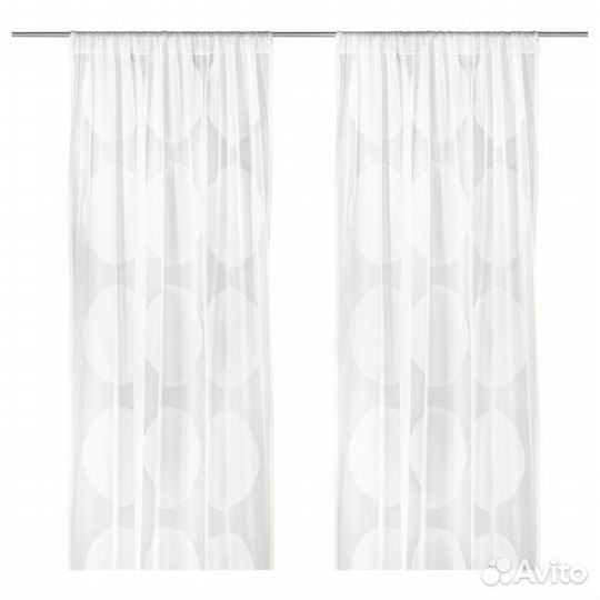 Шторы Ninni Trad IKEA, 2 шт 150х190, 1 -150 300