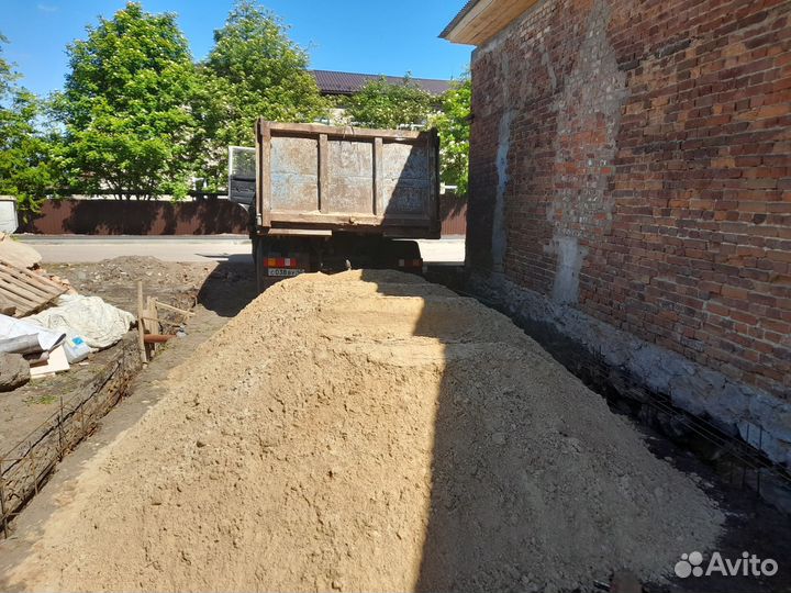 Асфальтная крошка песок гравий щебень перегной