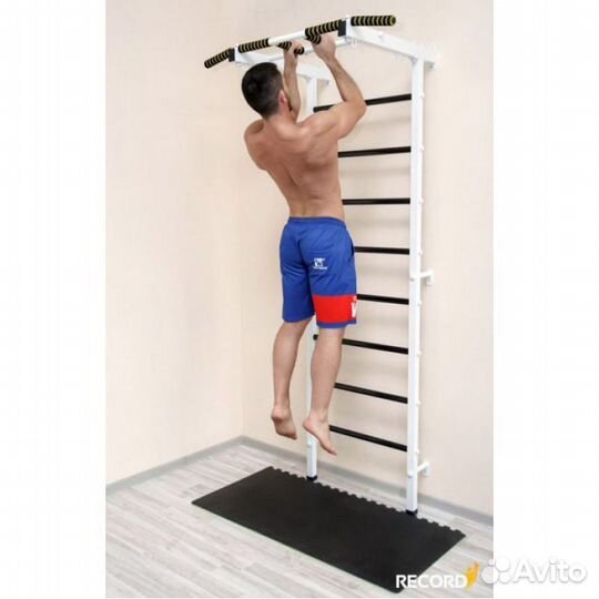 Шведская стенка с турником скамьей и брусьями