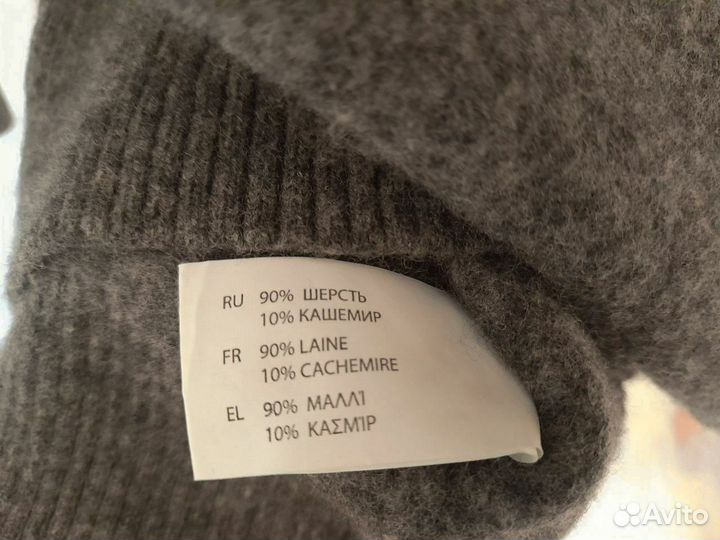 Свитер шерстяной для девочки, серый