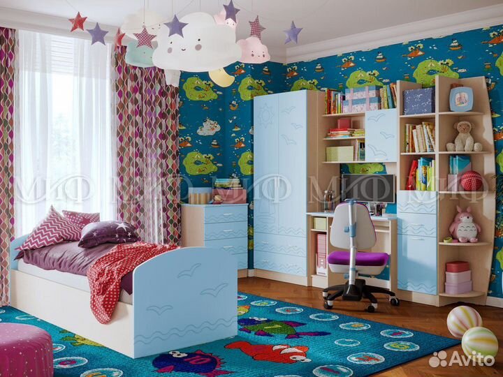 Детская Юниор в разном цвете мдф