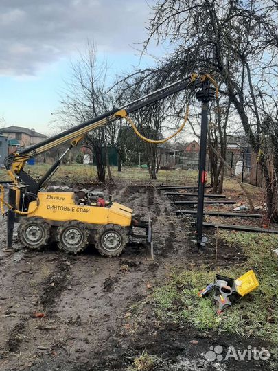 Винтовые сваи под ключ монтаж