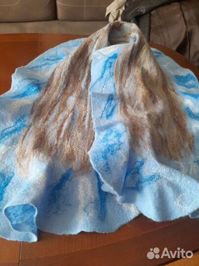 Шарф из валяной шерсти