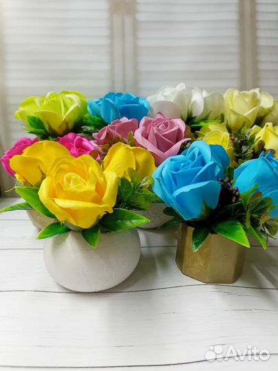 Мыльные розы букеты