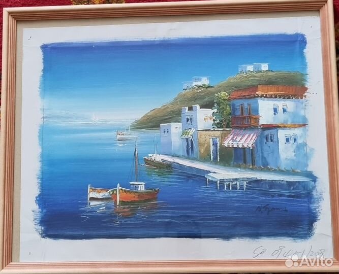 Картина маслом Море в Греции