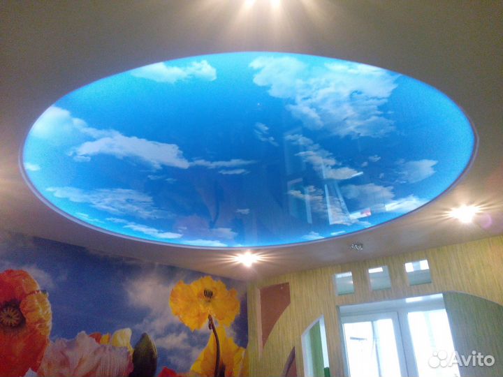 Натяжные потолки. 3й потолок в подарок