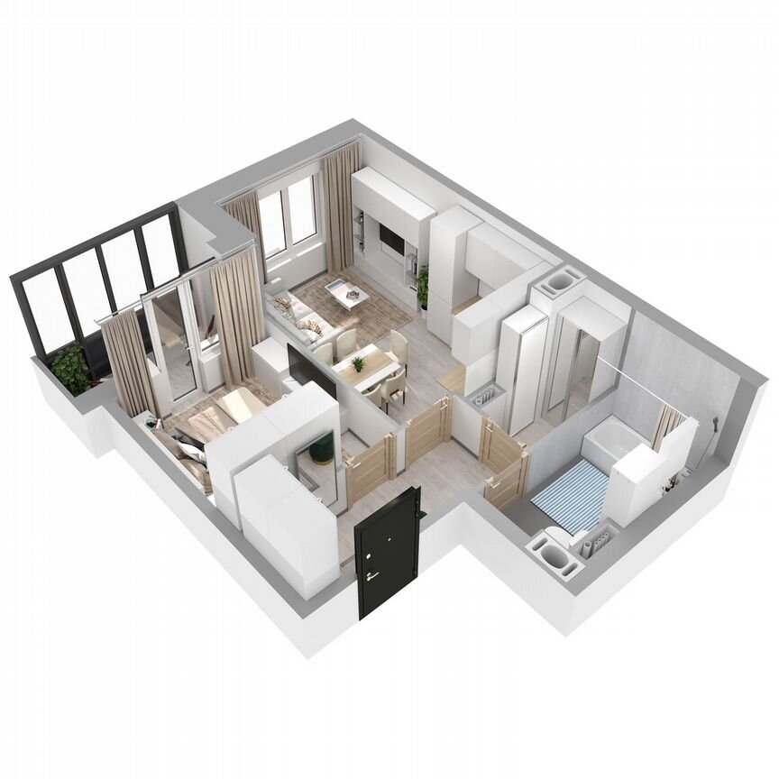 1-к. квартира, 38,9 м², 5/27 эт.