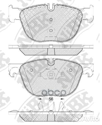 Колодки тормозные дисковые перед PN0094 NiBK