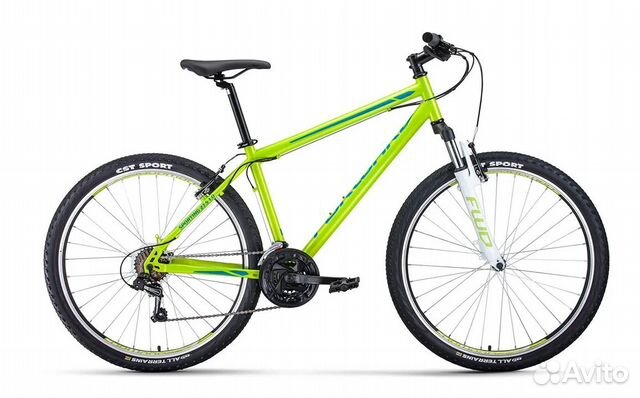 Велосипед forward sporting 27,5 1.0 зеленый/бирюз