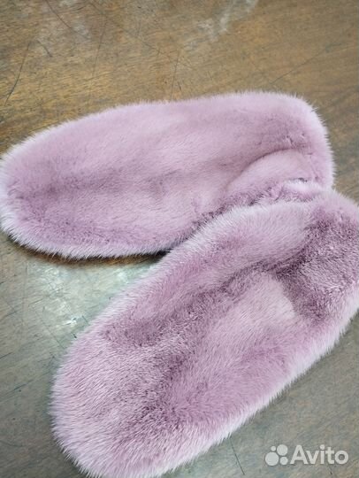 Варежки женские норковые