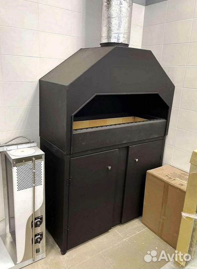 Закрытый мангал для веранды