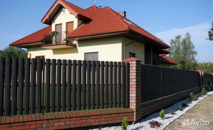 Забор металлический замер бесплатно под ключ