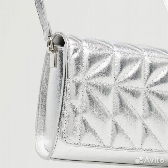 Сумка серебристая Mango