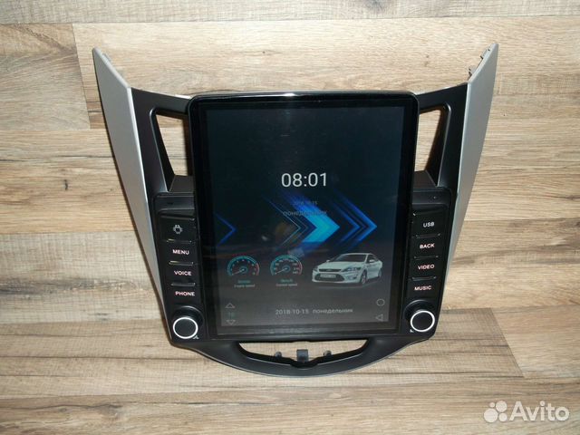 Магнитола Hyundai Solaris Tesla Android