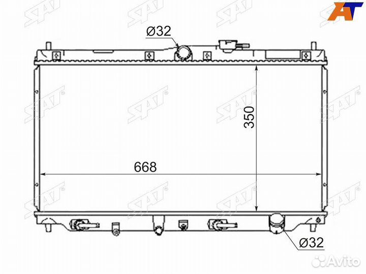 Радиатор Honda Accord 85-90 Ascot 93-97