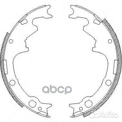 Колодки торм.барабанные 451100 Road house