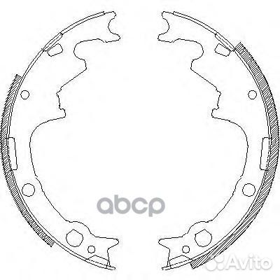 Колодки торм.барабанные 451100 Road house