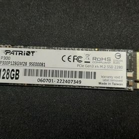 Ssd m2 patriot P300 128gb