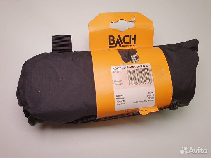 Чехол от дождя Bach Hooded Raincover L Black