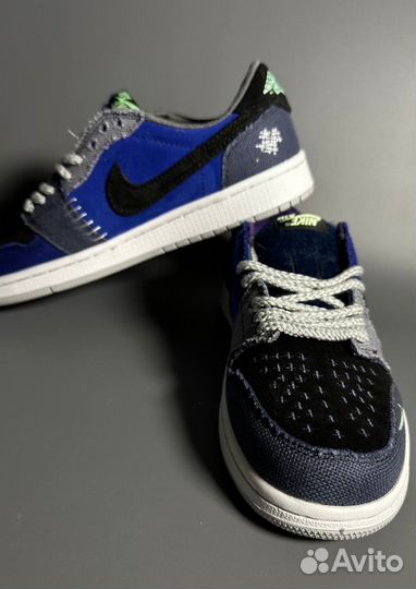 Кроссовки AIR jordan 1 LOW x Zion Williamson Ice Л