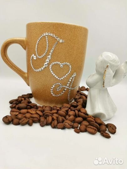 Кружка со стразами