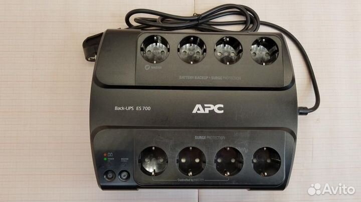 Ибп APC Back-UPC ES700 / BE700G-RS, б/у, без акб