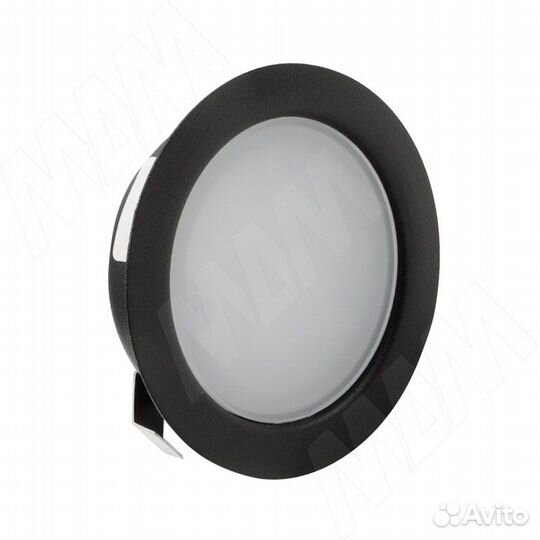 Светильник светодиодный точечный врезной, черный м