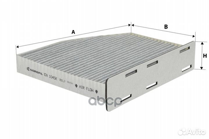 Фильтр салона LAK181 CN1045K nordfil/1K1819653
