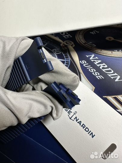 Ремешок синий для Ulysse Nardin 45mm оригинал