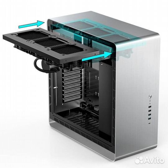 Компьютерный корпус jonsbo UMX6-G Silver