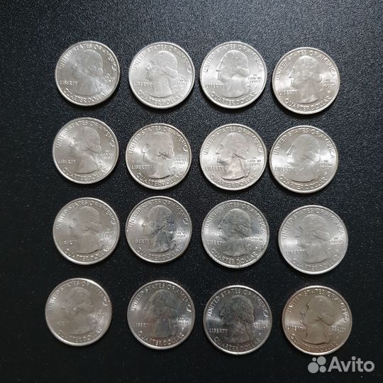 Квотеры 25 центов США