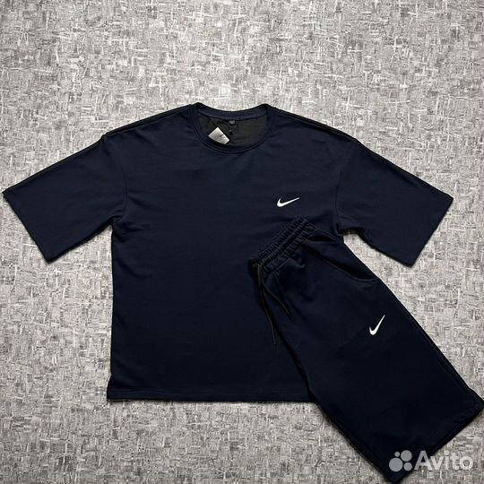 Мужской костюм летний Nike футболка и шорты