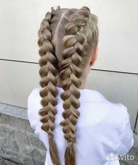 Косы, детские и взрослые прически