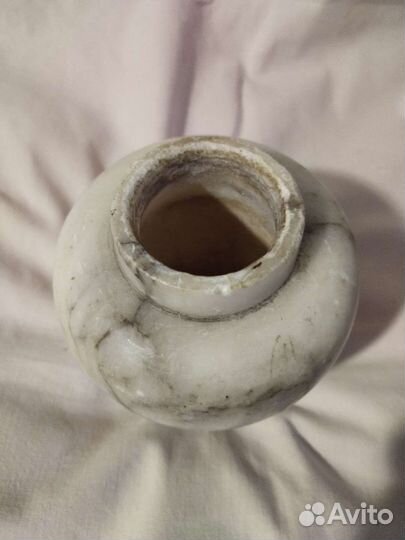 Ваза мрамор старинная 15 см