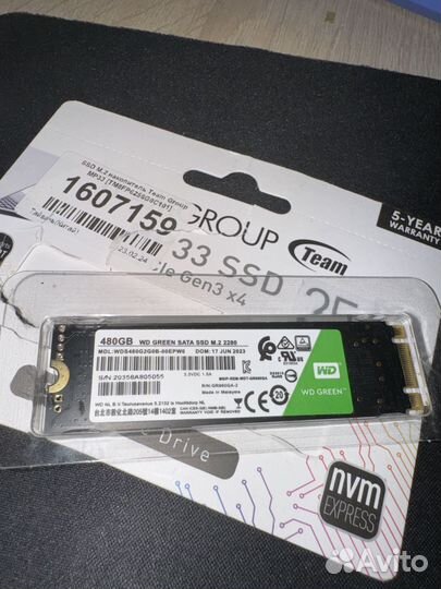 Внутренний жесткий диск ssd m2 480gb