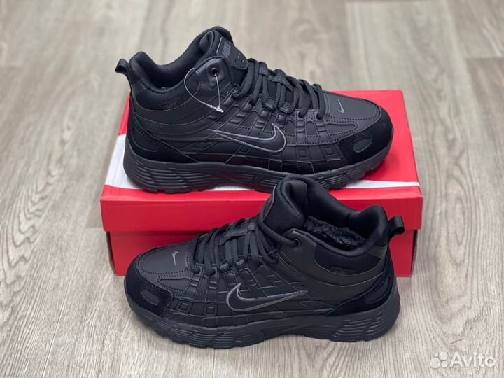 Зимние Кроссовки Nike P 6000 Mid Black (41-45)